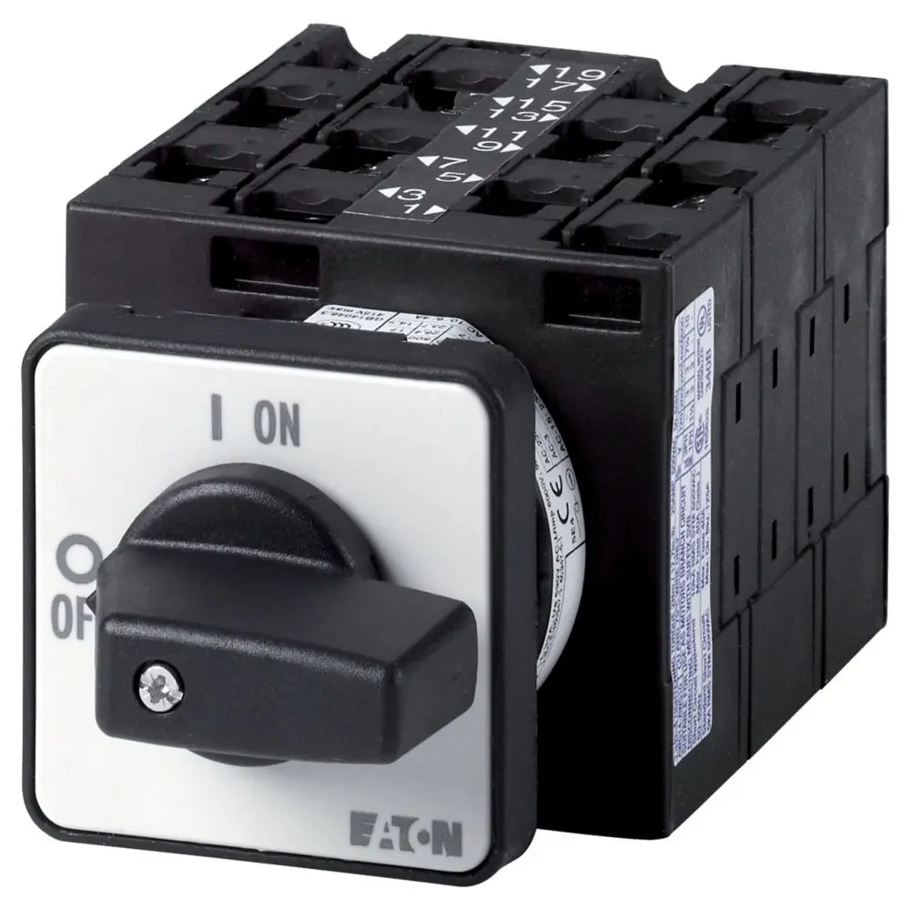 Produktfoto 1 von Eaton Nockenschalter, 3-polig / 32A, 690V (Volts), 5-Stufen, 60°-Wurfwinkel