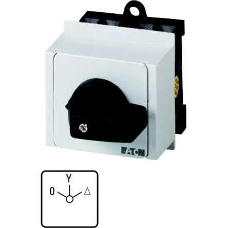 Produktfoto 1 von Eaton Eaton Moeller Series T0 Nockenschalter 20 A, 3-phasig, 3-Stufen Handkipphebel Schraube, 60 °-Wurfwinkel
