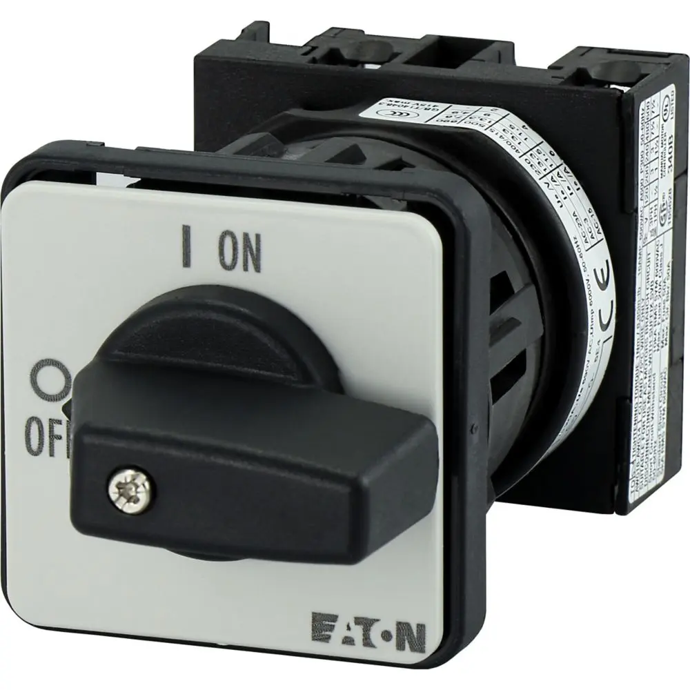 Produktfoto 1 von Eaton Nockenschalter, 1-polig / 20A, 690V (Volts), 2-Stufen, 90°-Wurfwinkel