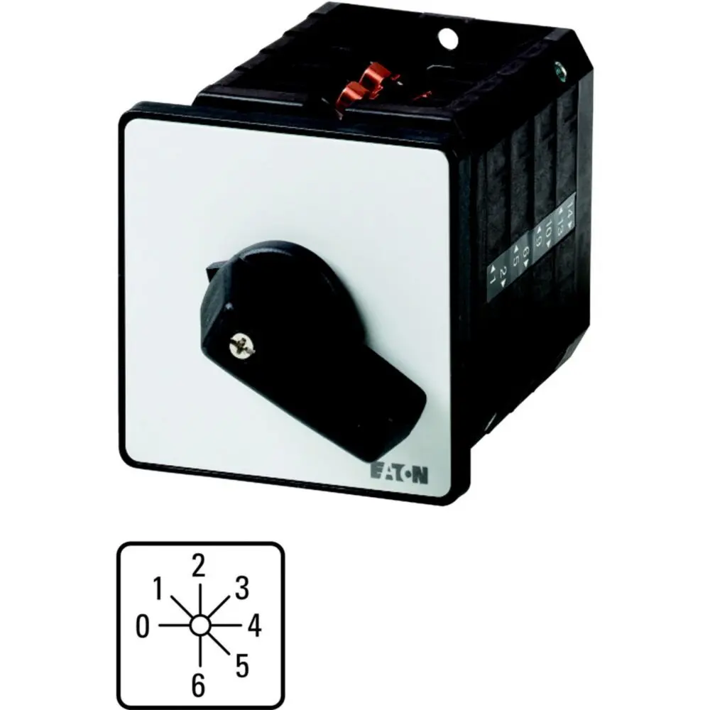 Produktfoto 1 von Eaton Nockenschalter, 1-polig / 63A, 690V (Volts), 7-Stufen, 45°-Wurfwinkel