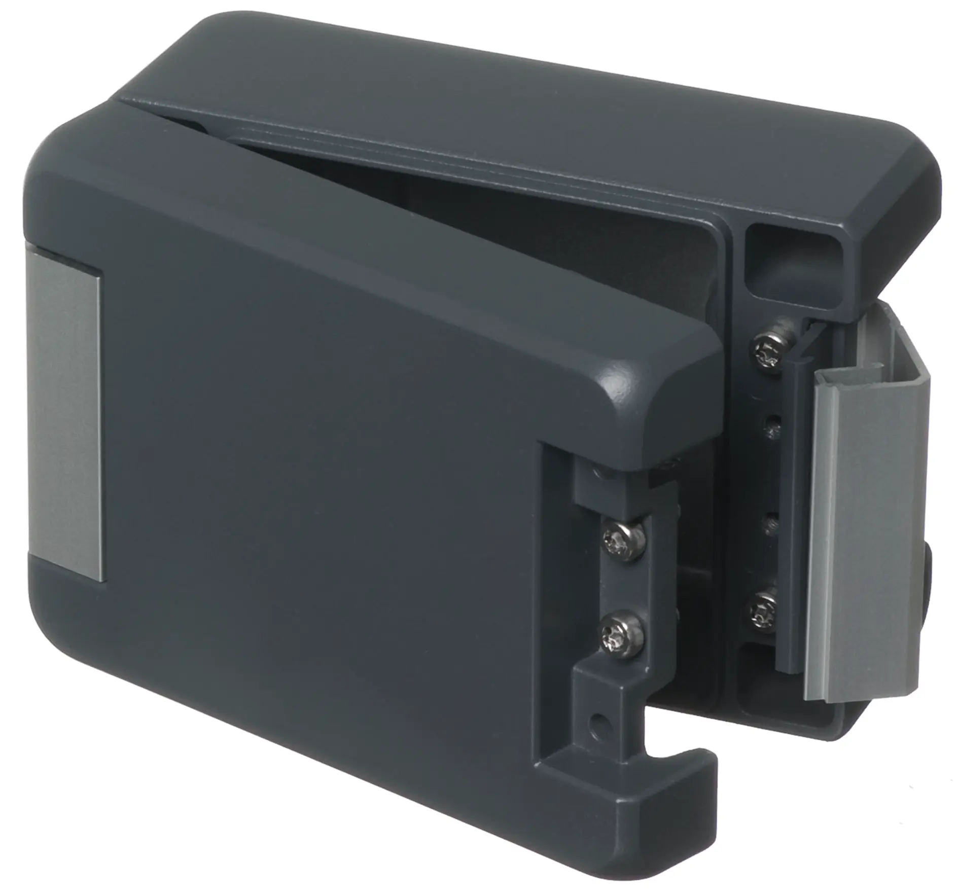 Produktfoto 1 von Bopla Bocube Alu; Gehäuse; Aluminium; Graphitgrau Geflanscht; IK08, IK07 IP68, IP66 Breite 86 mm Höhe 60 mm Länge 121 mm
