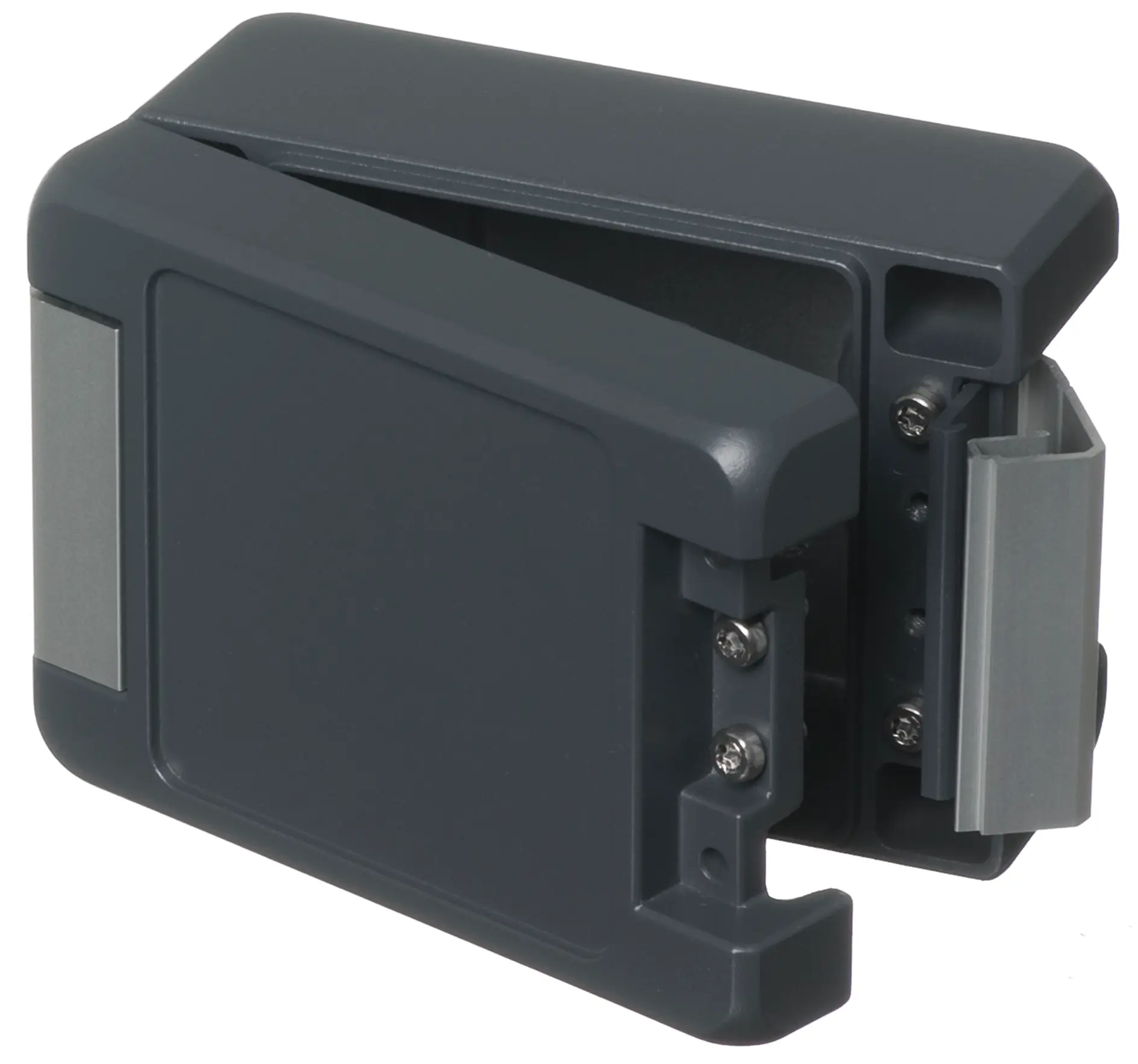 Produktfoto 1 von Bopla Bocube Alu; Gehäuse; Aluminium; Graphitgrau Geflanscht; IK07, IK08 IP66, IP68 Breite 86 mm Höhe 60 mm Länge 121 mm