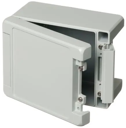 Produktfoto 1 von Bopla Bocube Alu; Gehäuse; Aluminium; Hellgrau Geflanscht; IK07, IK08 IP68, IP66 Breite 128 mm Höhe 90 mm Länge 159 mm