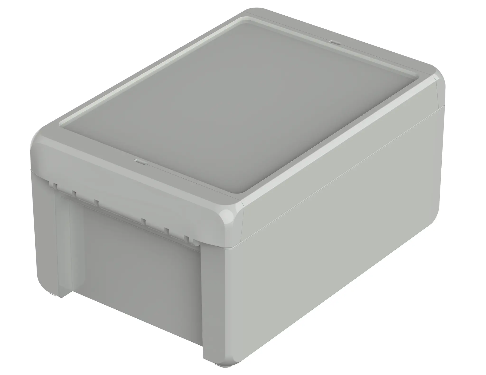 Produktfoto 1 von Bopla Bocube; Gehäuse; Polycarbonat; Hellgrau; IK07 IP66 Breite 125 mm Höhe 90 mm Länge 191 mm