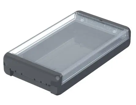 Produktfoto 1 von Bopla Bocube; Gehäuse; Polycarbonat; Graphitgrau; IK07 IP66, IP68 Breite 125 mm Höhe 40 mm Länge 231 mm