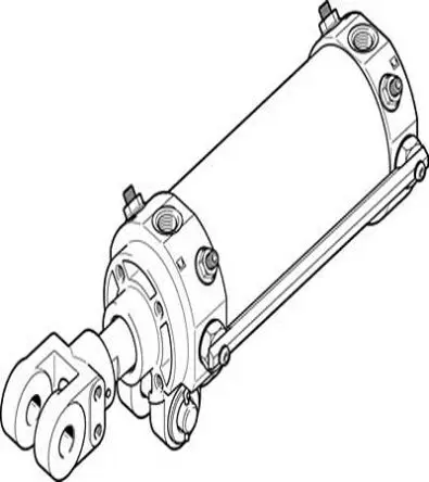 Produktfoto 1 von Festo DWA Pneumatikzylinder 75 mm Doppeltwirkend, Bohrung Ø 63 mm, bis 10 bar