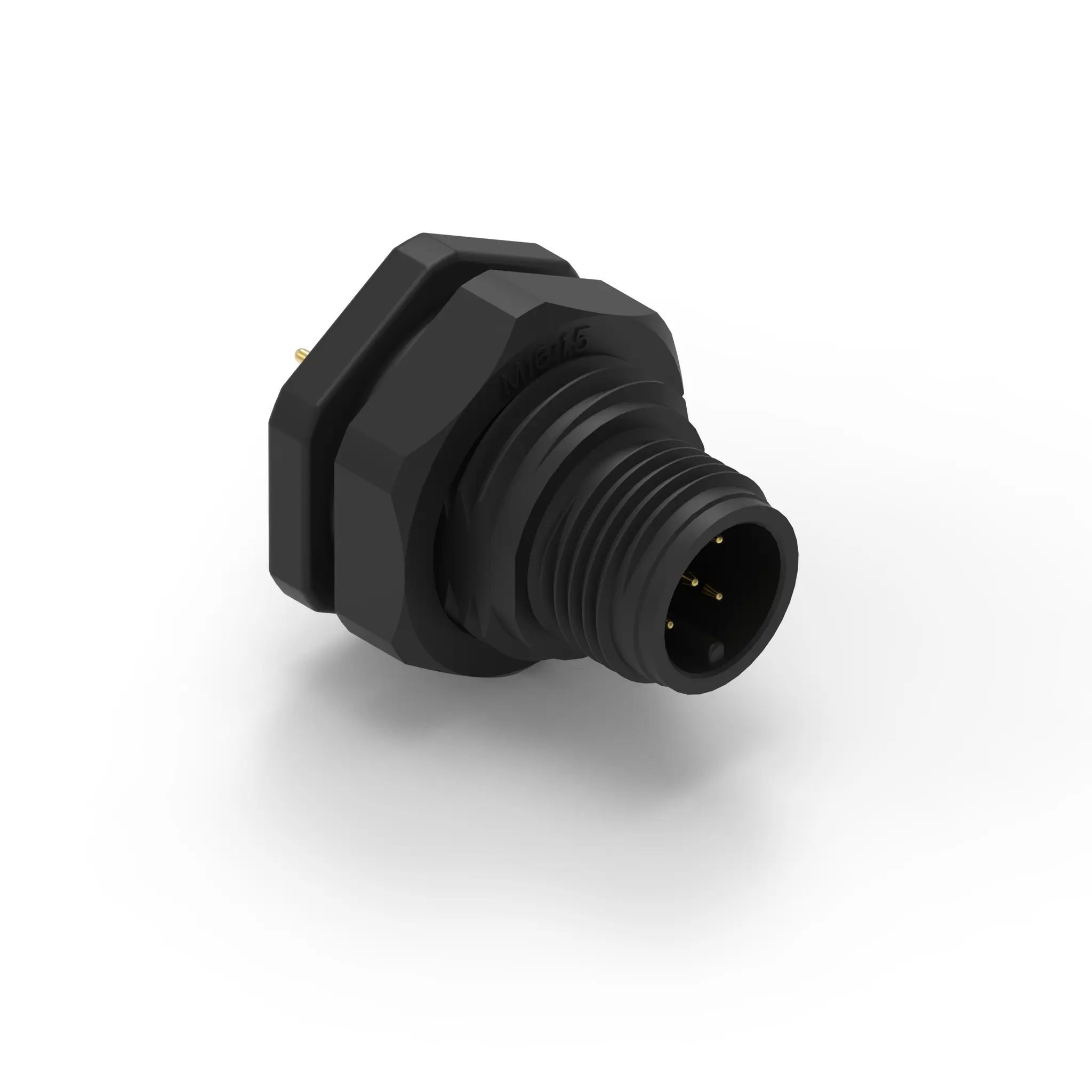 Produktfoto 1 von Wurth Elektronik WR-CIRC M12 Rundsteckverbinder Stecker 5-polig Stecker 5A Panel IP68