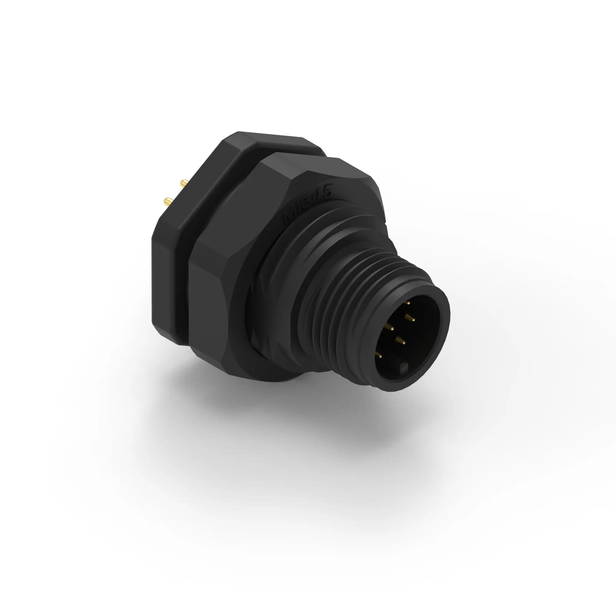 Produktfoto 1 von Wurth Elektronik WR-CIRC M12 Rundsteckverbinder Stecker 8-polig Stecker 5A Panel IP68