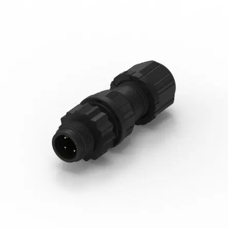 Produktfoto 1 von Wurth Elektronik WR-CIRC M12 Rundsteckverbinder Stecker 4-polig Stecker 5A Kabel IP68