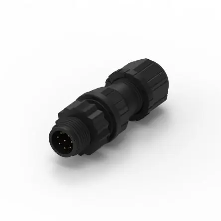 Produktfoto 1 von Wurth Elektronik WR-CIRC M12 Rundsteckverbinder Stecker 8-polig Stecker 5A Kabel IP68