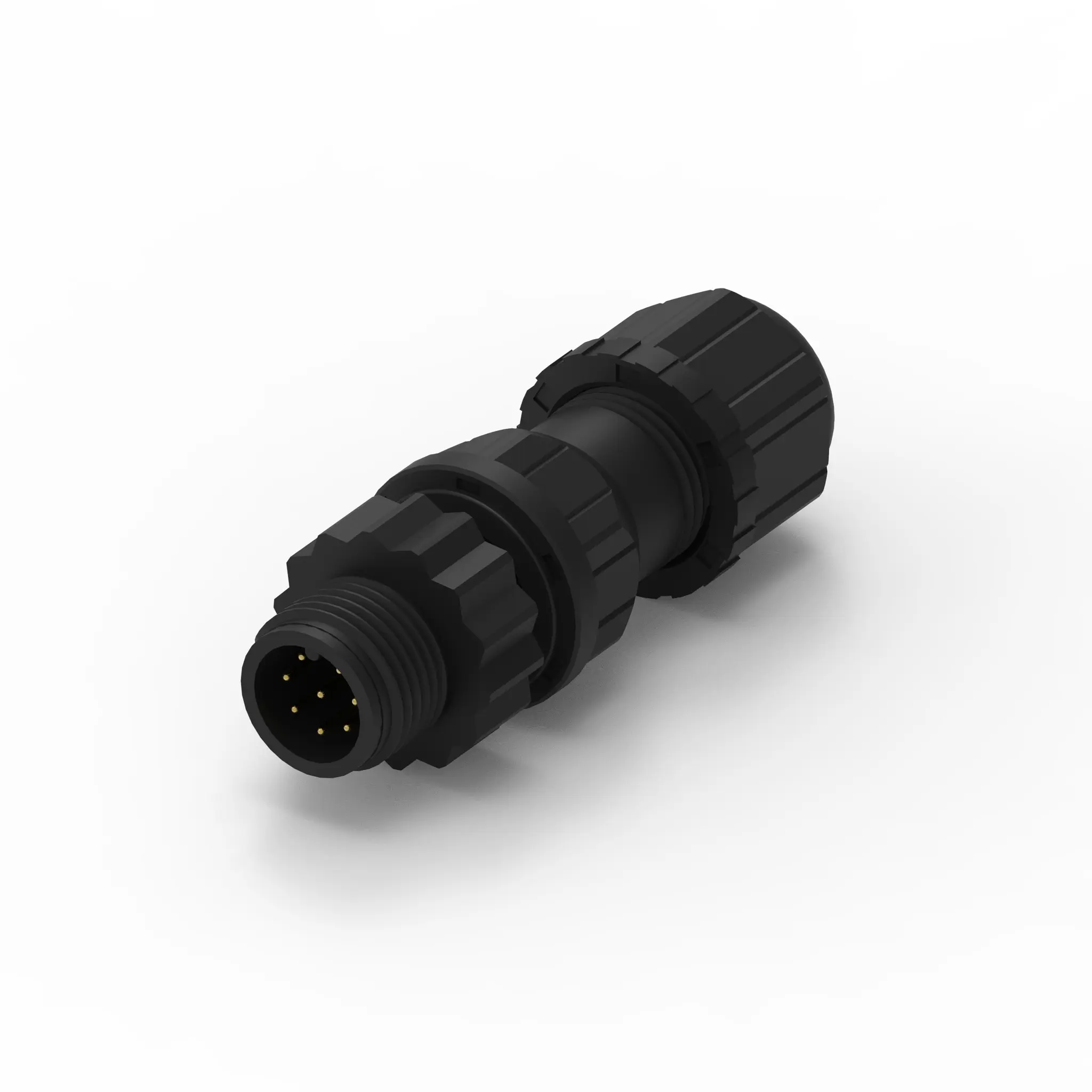 Produktfoto 1 von Wurth Elektronik WR-CIRC M12 Rundsteckverbinder Stecker 8-polig Stecker 5A Kabel IP68