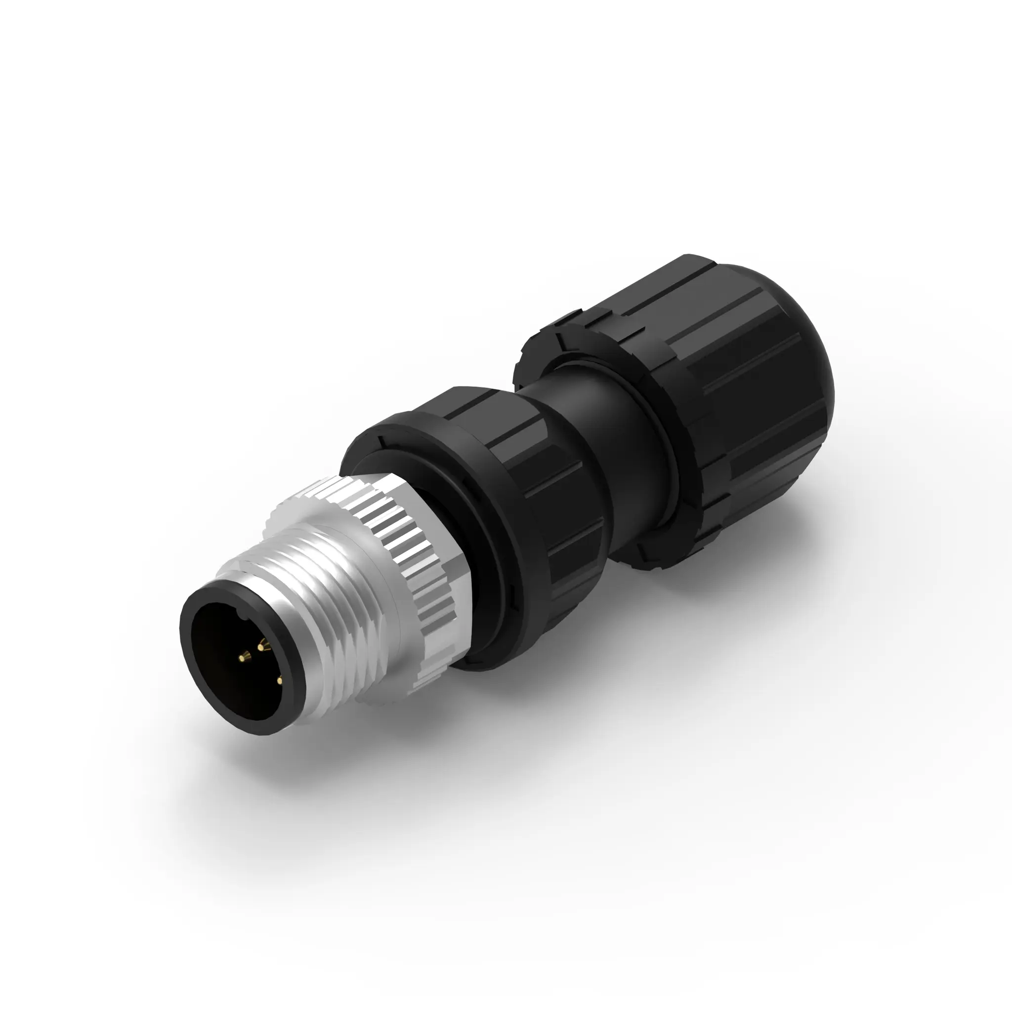 Produktfoto 1 von Wurth Elektronik WR-CIRC M12 Rundsteckverbinder Stecker 5-polig Stecker 5A Kabel IP68