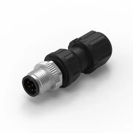 Produktfoto 1 von Wurth Elektronik WR-CIRC M12 Rundsteckverbinder Stecker 8-polig Stecker 5A Kabel IP68