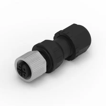 Produktfoto 1 von Wurth Elektronik WR-CIRC M12 Rundsteckverbinder Buchse 4-polig Buchse 5A Kabel IP68