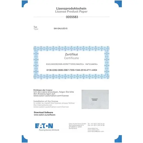 Produktfoto 1 von Eaton GALILEO Programmiersoftware