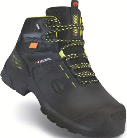 Heckel MACSOLE ADVENTURE 3.0, Herren, Sicherheitsstiefel Gelb, Schwarz mit Videosignal-Schutzkappe, Größe 36 3.5