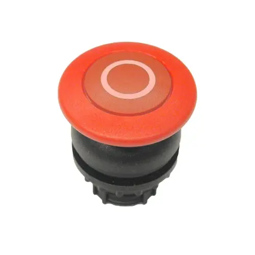 Produktfoto 1 von Eaton M22 Druckschalter Ø 22.5 mm, Rot Momentan mit Federrückstellung Flach Pilzförmig Kunststoff, IP69