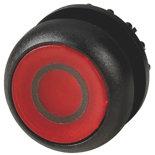 Produktfoto 1 von Eaton M22 Druckschalter Ø 22.5 mm, Rot wartungsfrei Glatt Rund Kunststoff, IP66