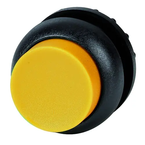 Produktfoto 1 von Eaton M22 Druckschalter Ø 22.5 mm, Gelb Rund Kunststoff, IP66