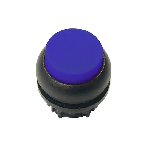 Produktfoto 1 von Eaton M22 Druckschalter Ø 22.5 mm, Blau Federrückstellung Rund Kunststoff, IP69