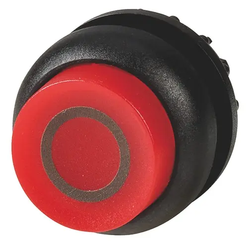 Produktfoto 1 von Eaton M22 Druckschalter Ø 22.5 mm, Rot Momentan mit Federrückstellung Verlängert Rund Kunststoff, IP66