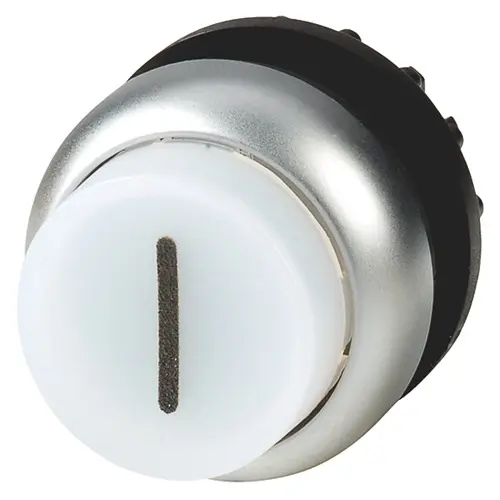 Eaton M22 Druckschalter, Weiß wartungsfrei Rund, IP69