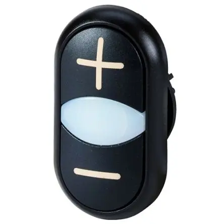 Produktfoto 1 von Eaton Eaton Moeller Druckschalter Ø 22.5 mm, Schwarz Federrückstellung Flach Tropfen Kunststoff, IP66