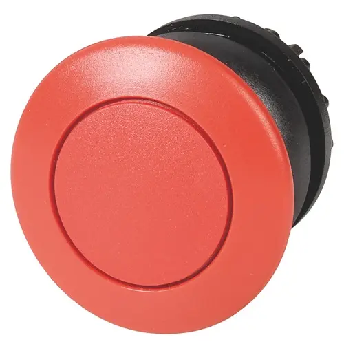 Produktfoto 1 von Eaton M22 Druckschalter Ø 22.5 mm, Rot Schaltfunktion Rastend Flach Pilzförmig, IP69