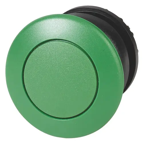Produktfoto 1 von Eaton M22 Druckschalter Ø 22.5 mm, Grün Schaltfunktion Rastend Flach Pilzförmig, IP69