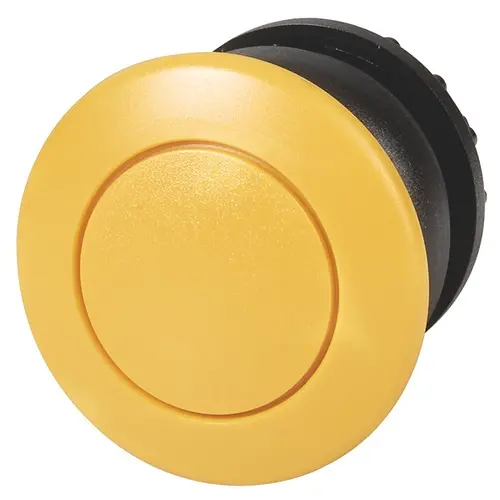 Produktfoto 1 von Eaton M22 Druckschalter Ø 22.5 mm, Gelb wartungsfrei Flach Pilzförmig, IP69