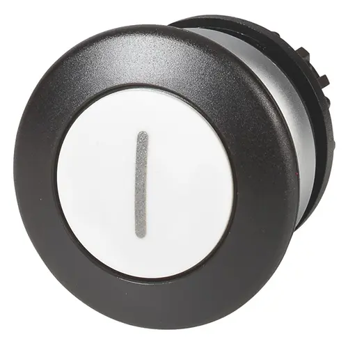 Produktfoto 1 von Eaton RMQ-Titan Druckschalter Ø 22.5 mm, Weiß Schaltfunktion Rastend Pilzkopf Pilzförmig Kunststoff, IP69