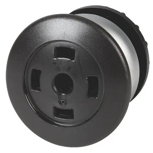 Produktfoto 1 von Eaton M22 Druckschalter Ø 22.5 mm, Schwarz Schaltfunktion Rastend Flach Pilzförmig Kunststoff, IP69