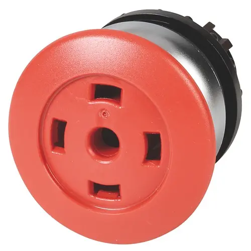Produktfoto 1 von Eaton RMQ-Titan Druckschalter Ø 22.5 mm, Rot wartungsfrei Flach Pilzförmig Kunststoff, IP69