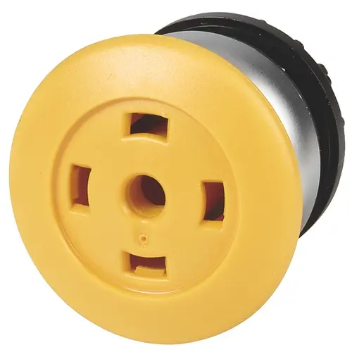 Produktfoto 1 von Eaton Eaton Moeller M22 Druckschalter, Gelb wartungsfrei Flach Pilzförmig, IP69
