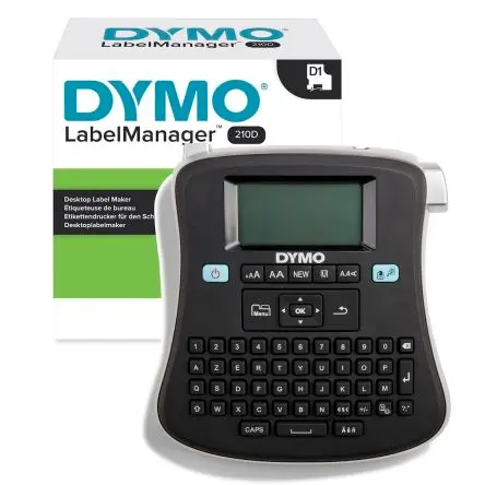Dymo LabelManager 210D Etikettendrucker bis 12 mm Etiketten Tragbares Gerät, Typ C - EU