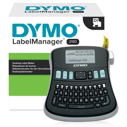 Dymo LabelManager 210D Etikettendrucker bis 12 mm Etiketten Tragbares Gerät Tastatur, Typ C - EU
