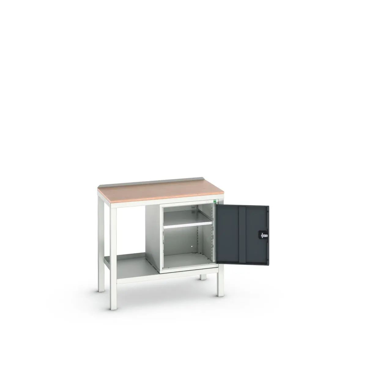 Bott Geschweißte Sitzbank Stahl Werkbank L. 600 mm B. 1000 mm H. 930 mm, Traglast 75kg