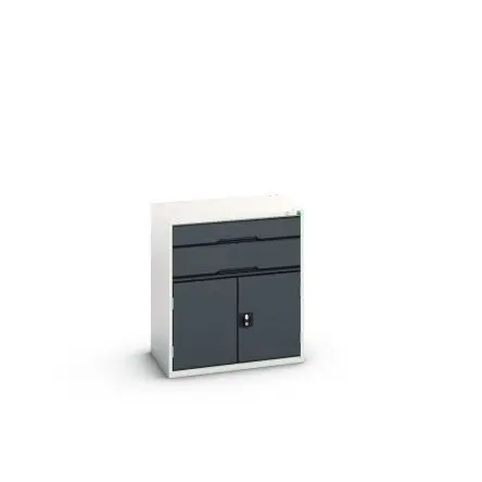 Produktfoto 1 von Bott Schrank Typ Schrank Freistehend 2 Tür/en 1 Regal/e 2 Schublade/n 900 mm 800mm Abschließbar 550 mm Stahlblech