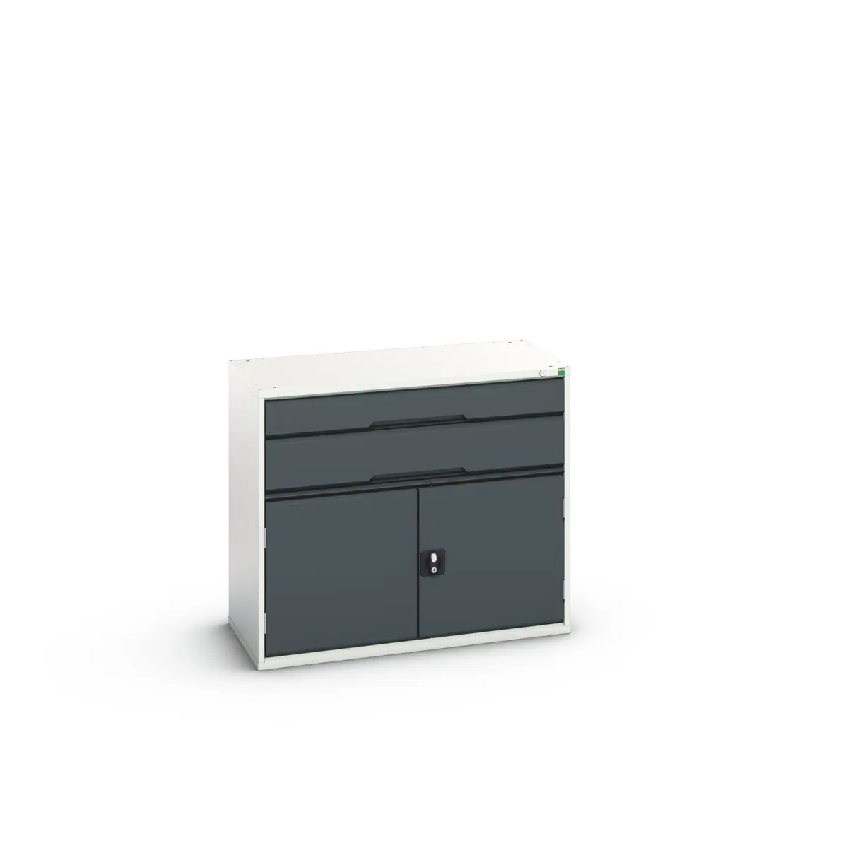 Produktfoto 1 von Bott Schrank Typ Gehäuse Bodenmontage 2 Tür/en 1 Regal/e 2 Schublade/n Verriegelbar Stahlblech