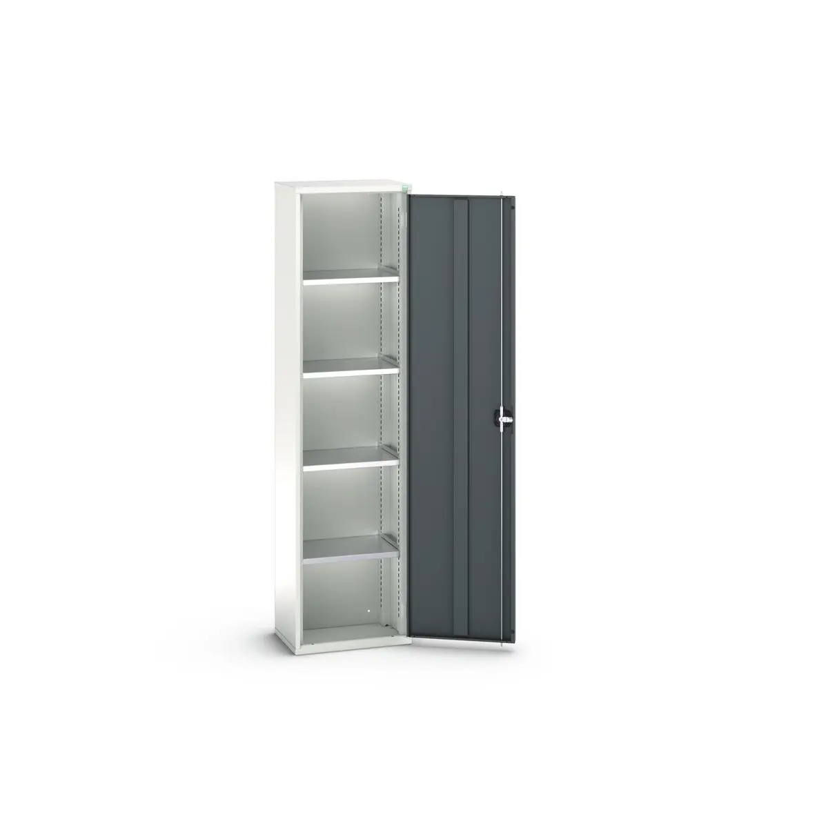 Produktfoto 1 von Bott Schrank Typ Regalschrank Freistehend 1 Tür/en 4 Regal/e 0 Schublade/n 2000 mm 525 mm Ja 350 mm Stahlblech