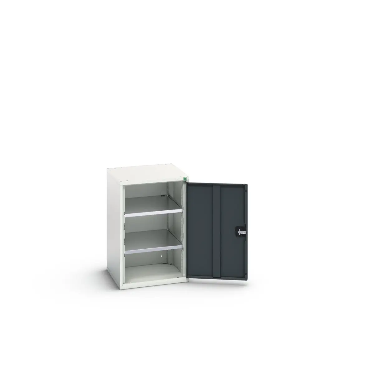 Produktfoto 1 von Bott Schrank Typ Regalschrank Bodenmontage 1 Tür/en 2 Regal/e 0 Schublade/n Verriegelbar Stahlblech