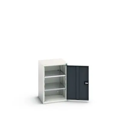 Produktfoto 1 von Bott Schrank Typ Regalschrank Freistehend 1 Tür/en 2 Regal/e 0 Schublade/n 800 mm 525mm Abschließbar 550 mm Stahlblech