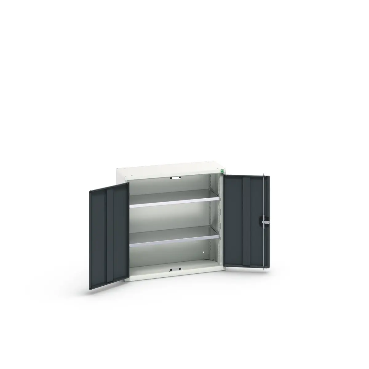 Produktfoto 1 von Bott Schrank Typ Schrank mit Ablage Freistehend 2 Tür/en 2 Regal/e 0 Schublade/n 800 mm 800 mm Ja 350 mm Stahlblech