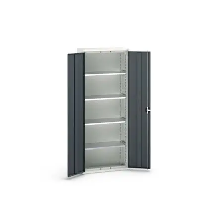 Produktfoto 1 von Bott Schrank Typ Regalschrank Freistehend 2 Tür/en 4 Regal/e 0 Schublade/n 2000 mm 800mm Abschließbar 350 mm Stahlblech