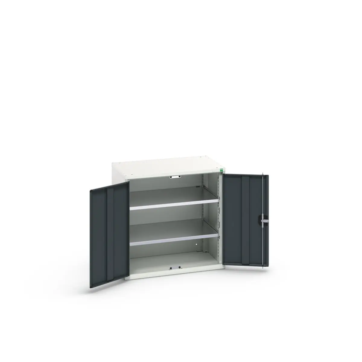 Bott Schrank Typ Regalschrank Freistehend 2 Tür/en 2 Regal/e 0 Schublade/n 800 mm 800 mm Ja 550 mm Stahlblech