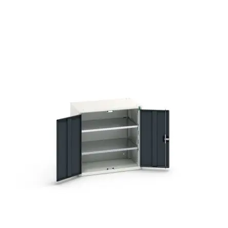 Produktfoto 1 von Bott Schrank Typ Regalschrank Freistehend 2 Tür/en 2 Regal/e 0 Schublade/n 800 mm 800mm Abschließbar 550 mm Stahlblech