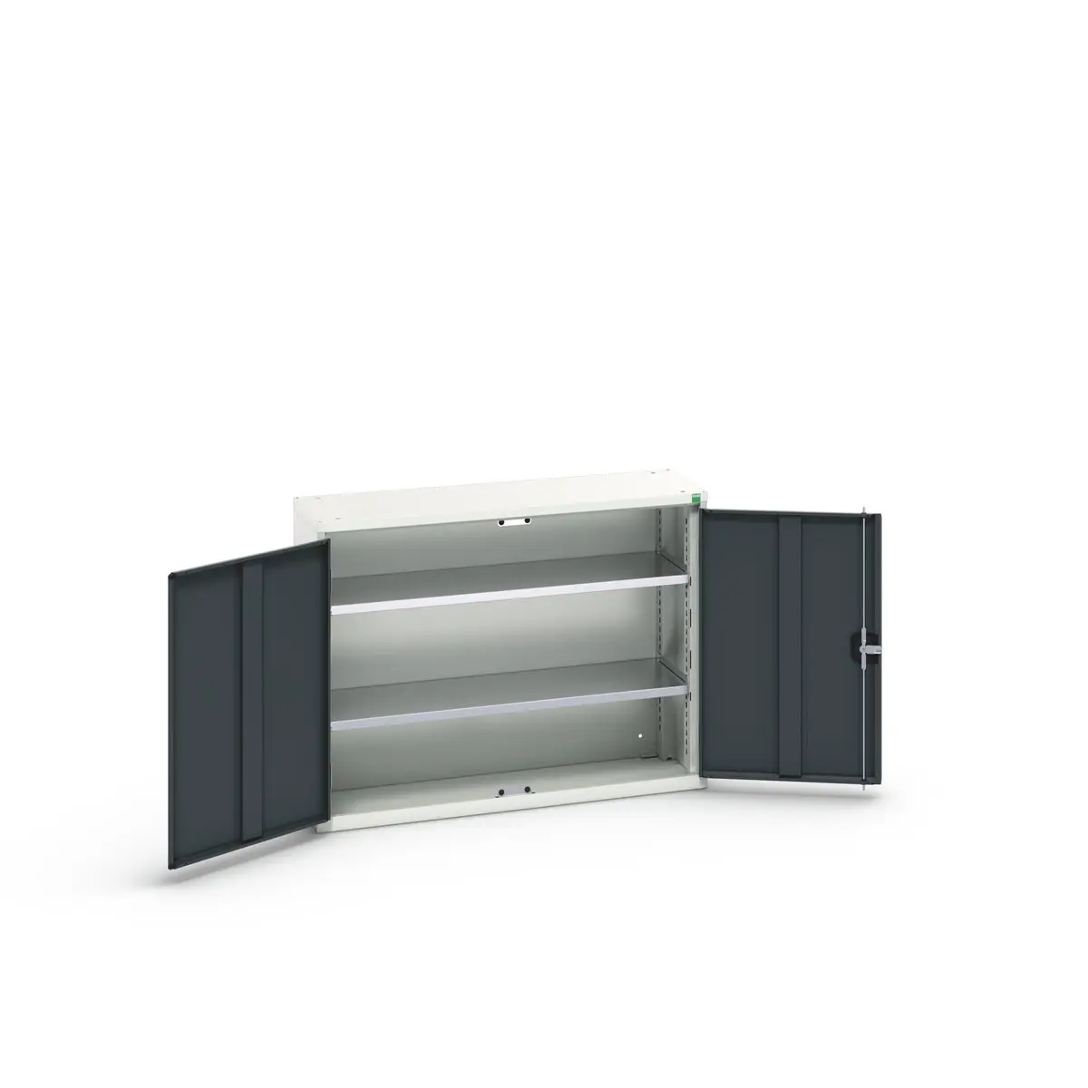 Produktfoto 1 von Bott Schrank Typ Schrank mit Ablage Freistehend 2 Tür/en 2 Regal/e 0 Schublade/n 800 mm 1050 mm Ja 350 mm Stahlblech