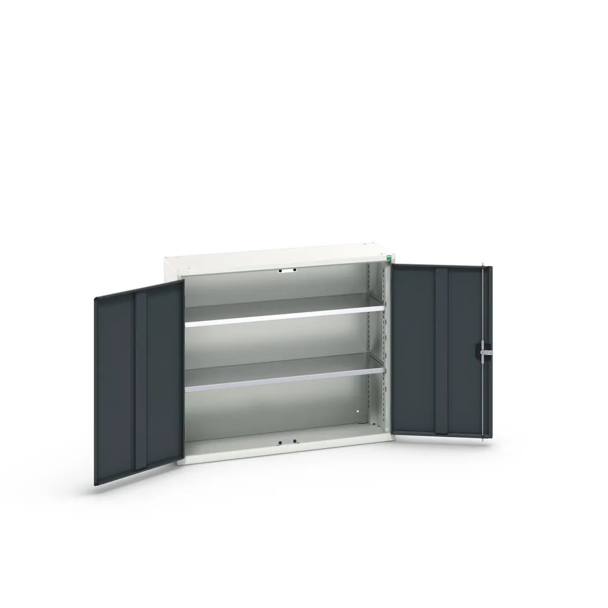 Produktfoto 1 von Bott Schrank Typ Schrank mit Ablage Bodenmontage 2 Tür/en 2 Regal/e 0 Schublade/n Verriegelbar Stahlblech