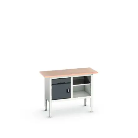 Produktfoto 1 von Bott Aufbewahrungstisch Stahl Werkbank Einstellbare Höhe L. 600 mm B. 1250mm H. 930 mm, Traglast 75kg