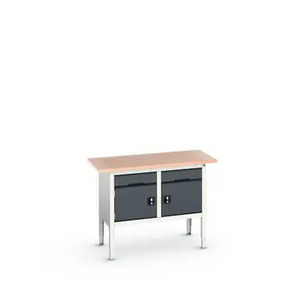 Produktfoto 1 von Bott Aufbewahrungstisch Stahl Werkbank Einstellbare Höhe L. 600 mm B. 1250mm H. 930 mm, Traglast 75kg